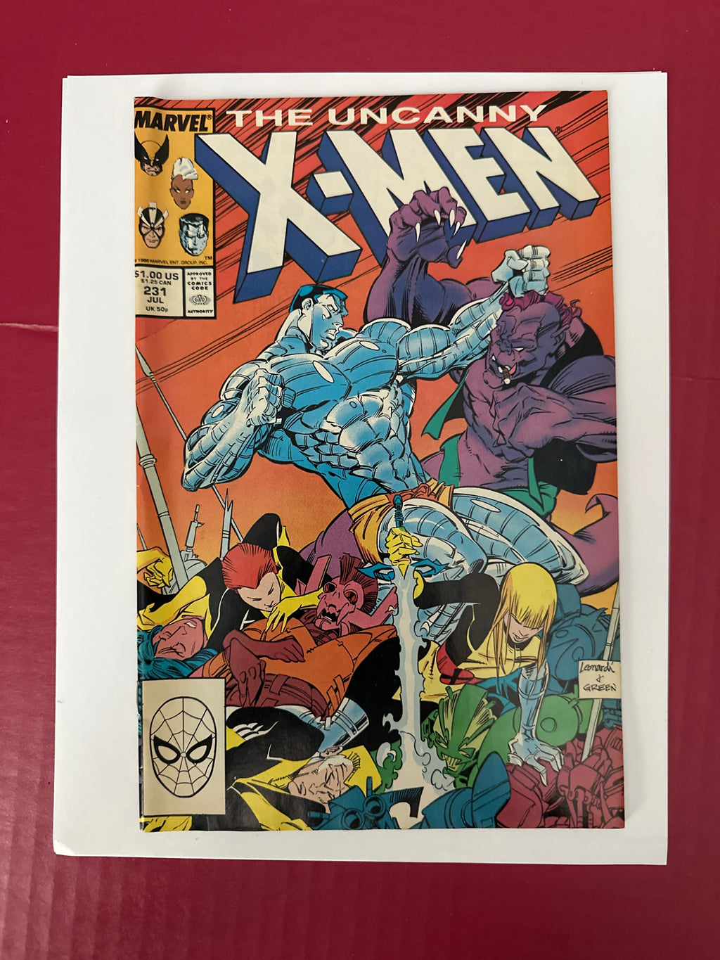 The Uncanny X-Men, Vol. 1 #231 (Marvel Comics 1988) Direct Edition by Ugly Monkey Comics