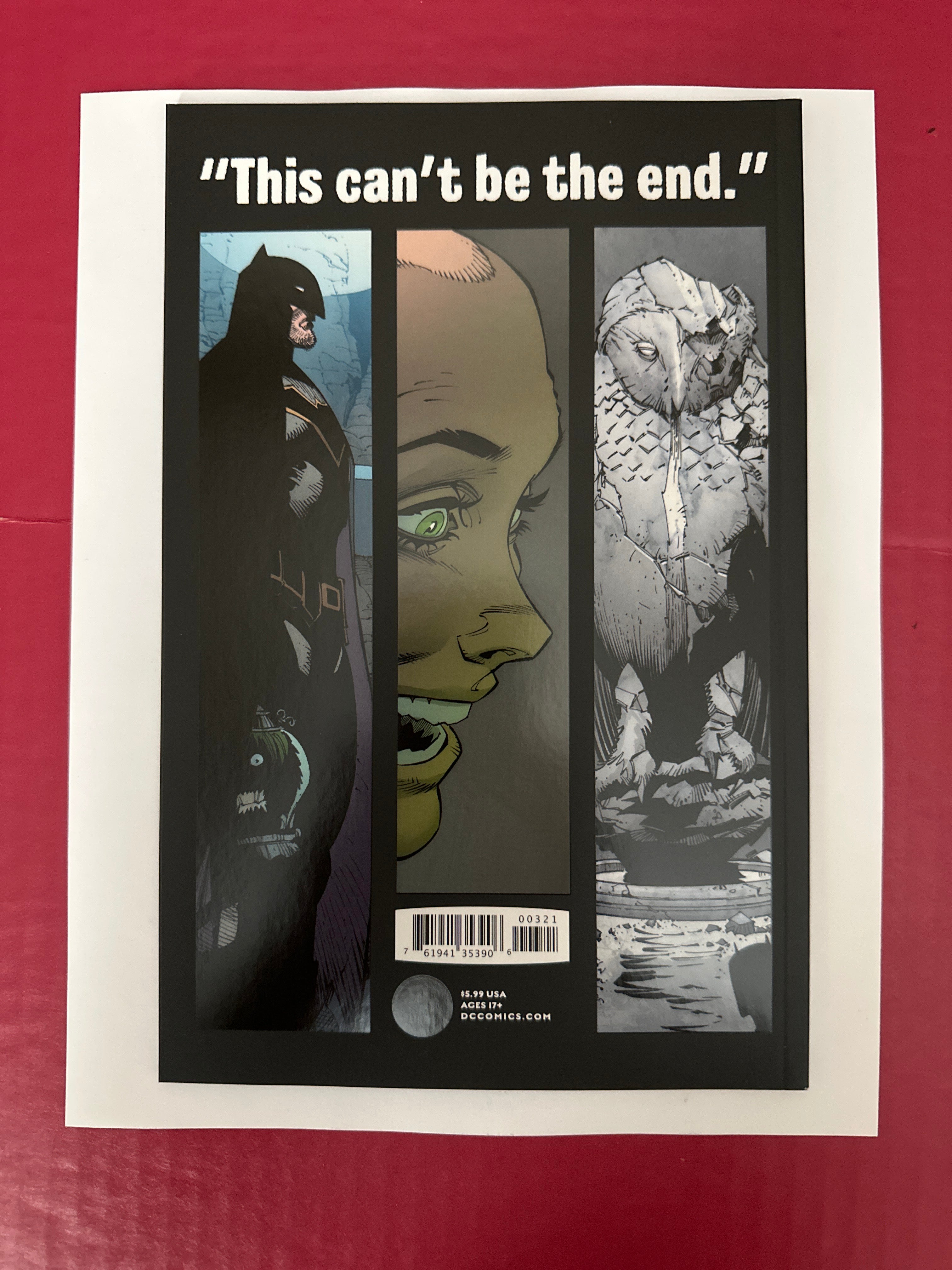 Batman: Last Knight On Earth #3B (DC Comics 2019) 1st full app. of Omega by Ugly Monkey Comics