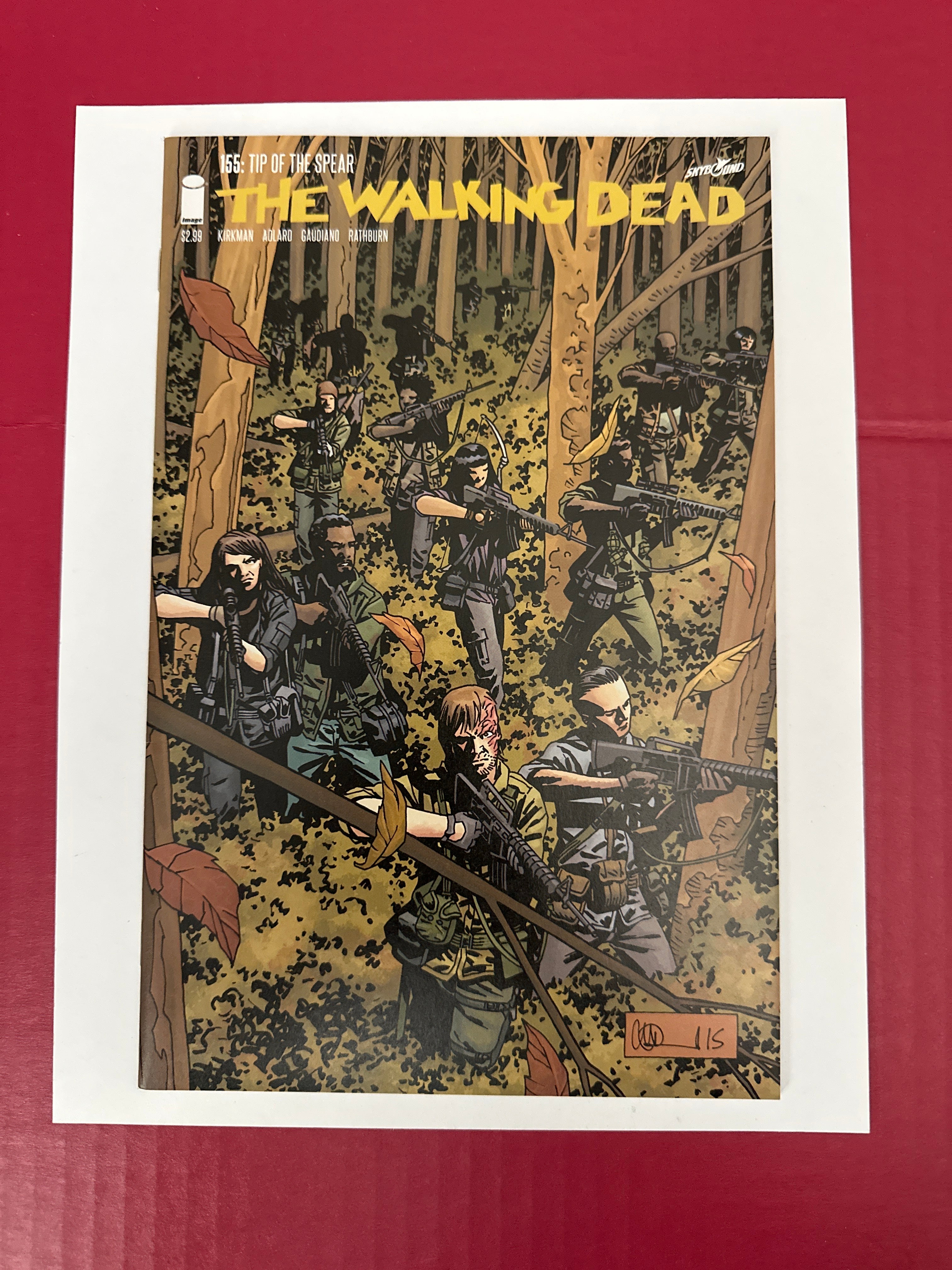 The Walking Dead #155 (Image Comics 2016) Charlie Adlard & Dave Stewart Cover by Ugly Monkey Comics