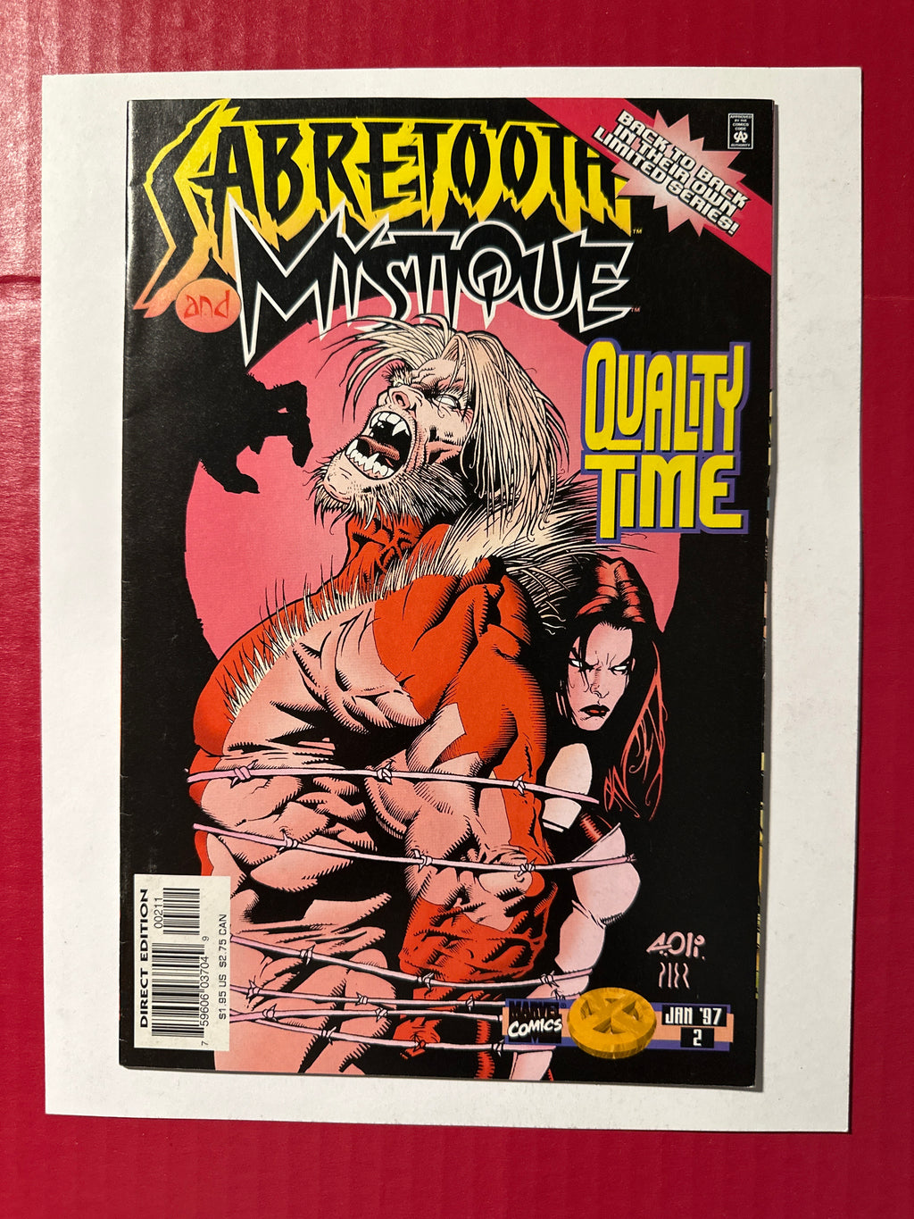 Sabretooth and Mystique #2A (Marvel Comics 1996) Direct Edition by Ugly Monkey Comics