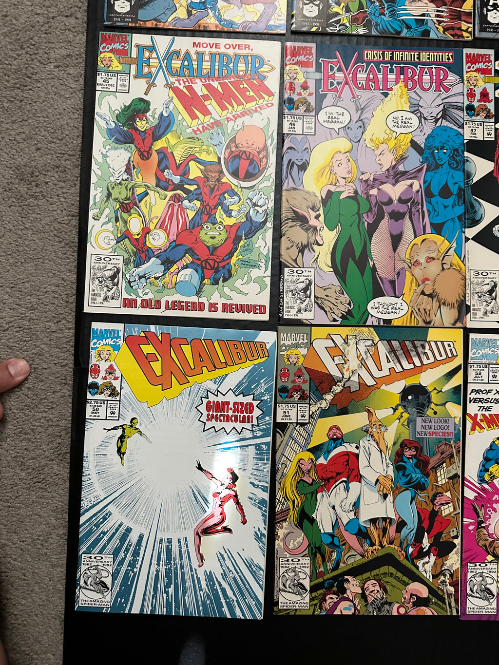 Lot of 32 Excalibur Comics includes 6 keys (1988 - 1993) Marvel Comics by Ugly Monkey Comics