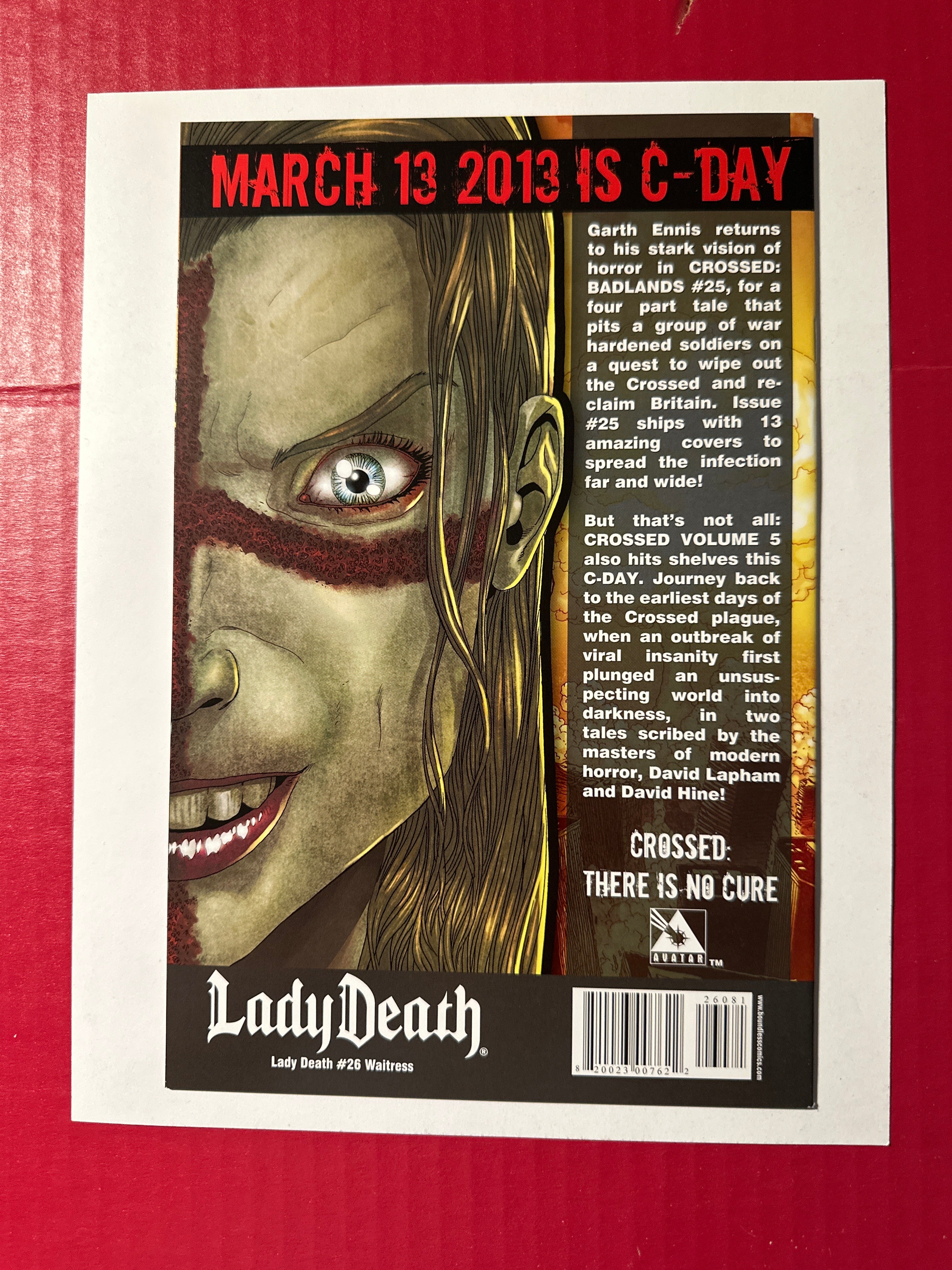 Lady Death (Boundless Comics) #26H (Boundless Comics 2015) Juan Jose Ryp Waitress Variant (Ltd. 750) by Ugly Monkey Comics