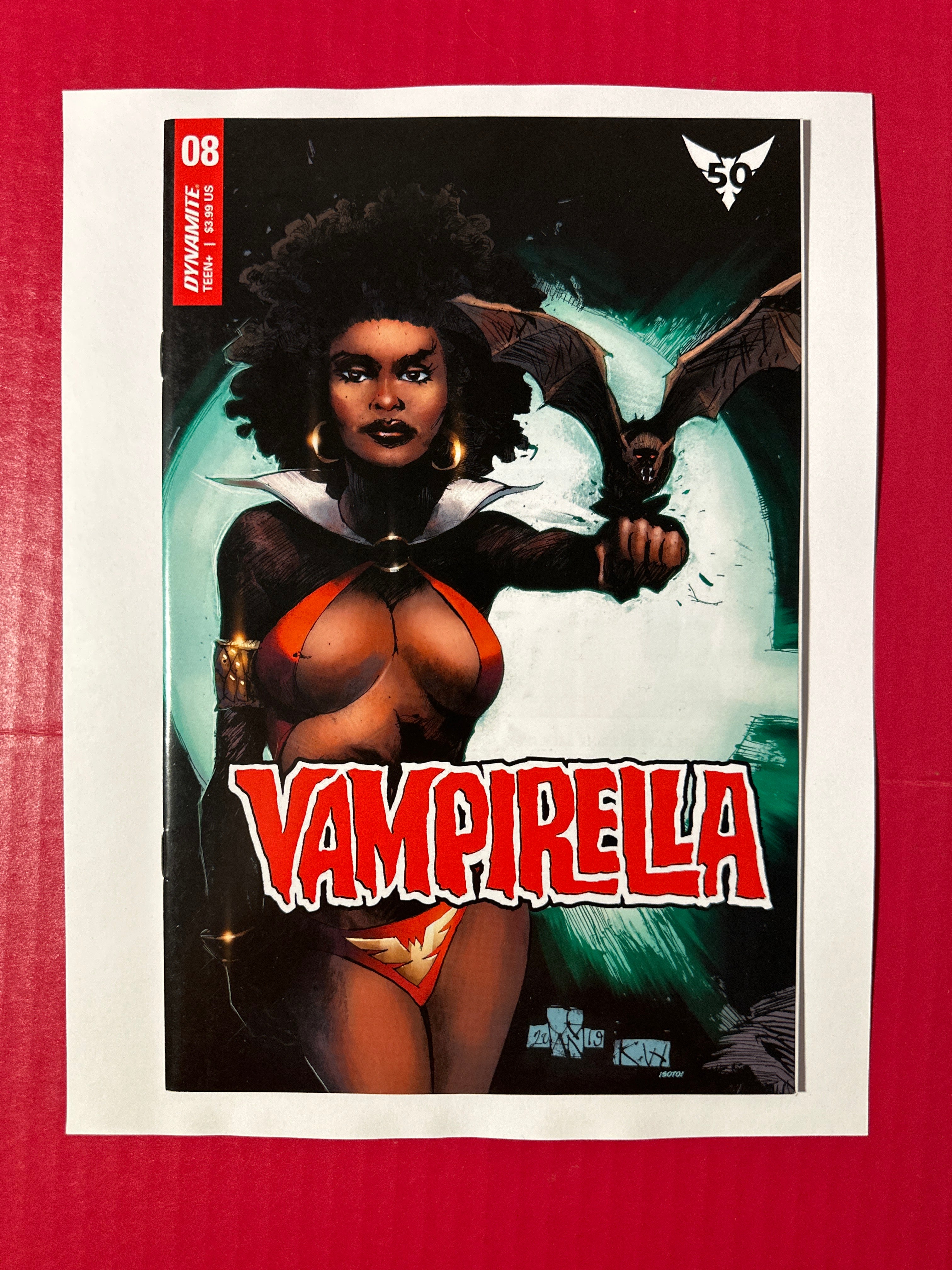 Vampirella, Vol. 6 #8 (Dynamite Entertainment 2020) Regular Denys Cowan Cover by Ugly Monkey Comics