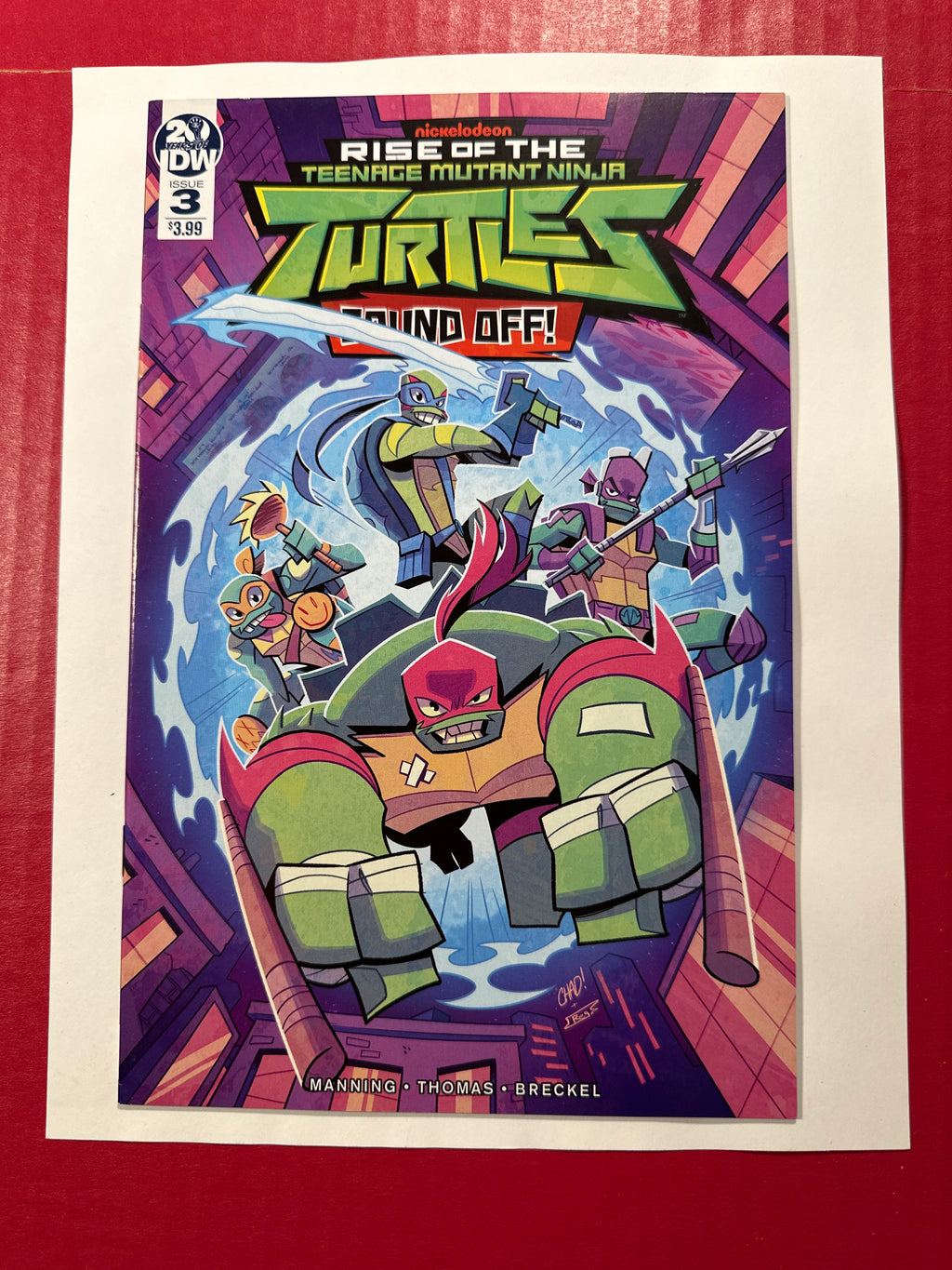 Teenage Mutant Ninja Turtles: Rise Of Tmnt Sound Off #3A (IDW Publishing 2019) by Ugly Monkey Comics