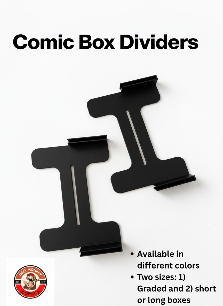 Premium Comic Box Dividers – Stabilize, Separate & Protect Your Collection by Ugly Monkey Comics