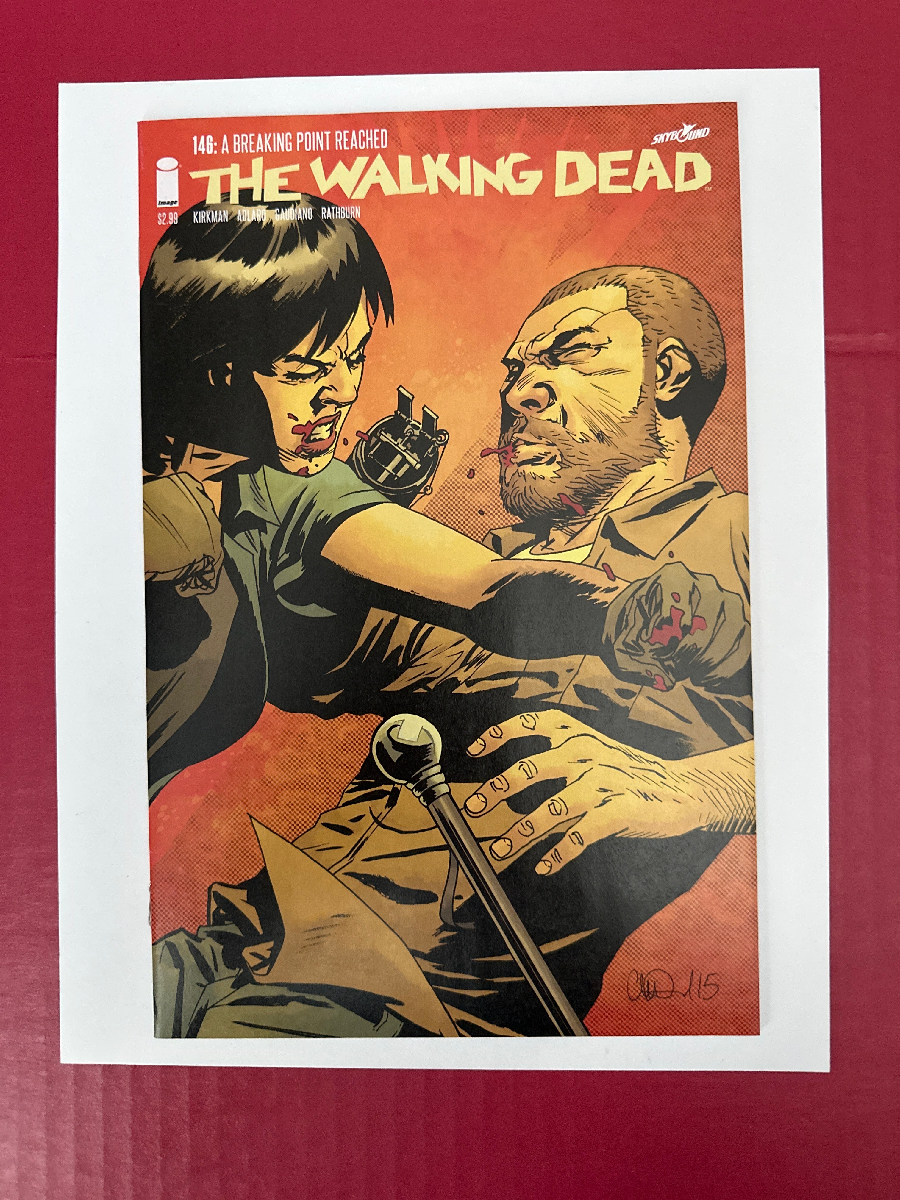 The Walking Dead #146 (Image Comics 2015) Charlie Adlard & Dave Stewart Cover by Ugly Monkey Comics