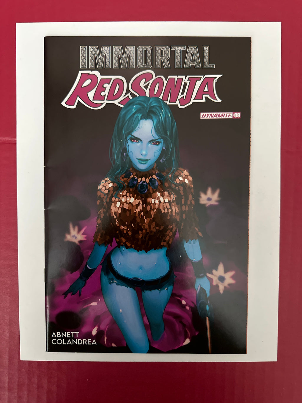 Immortal Red Sonja #9M (Dynamite Entertainment 2023) Leirix Ultraviolet Variant by Ugly Monkey Comics