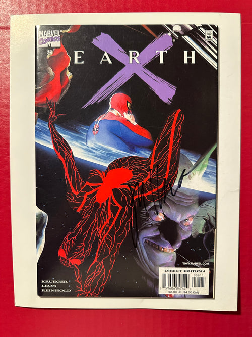 Earth X #8 (2018) Signed by Writer Jim Krueger by Ugly Monkey Comics