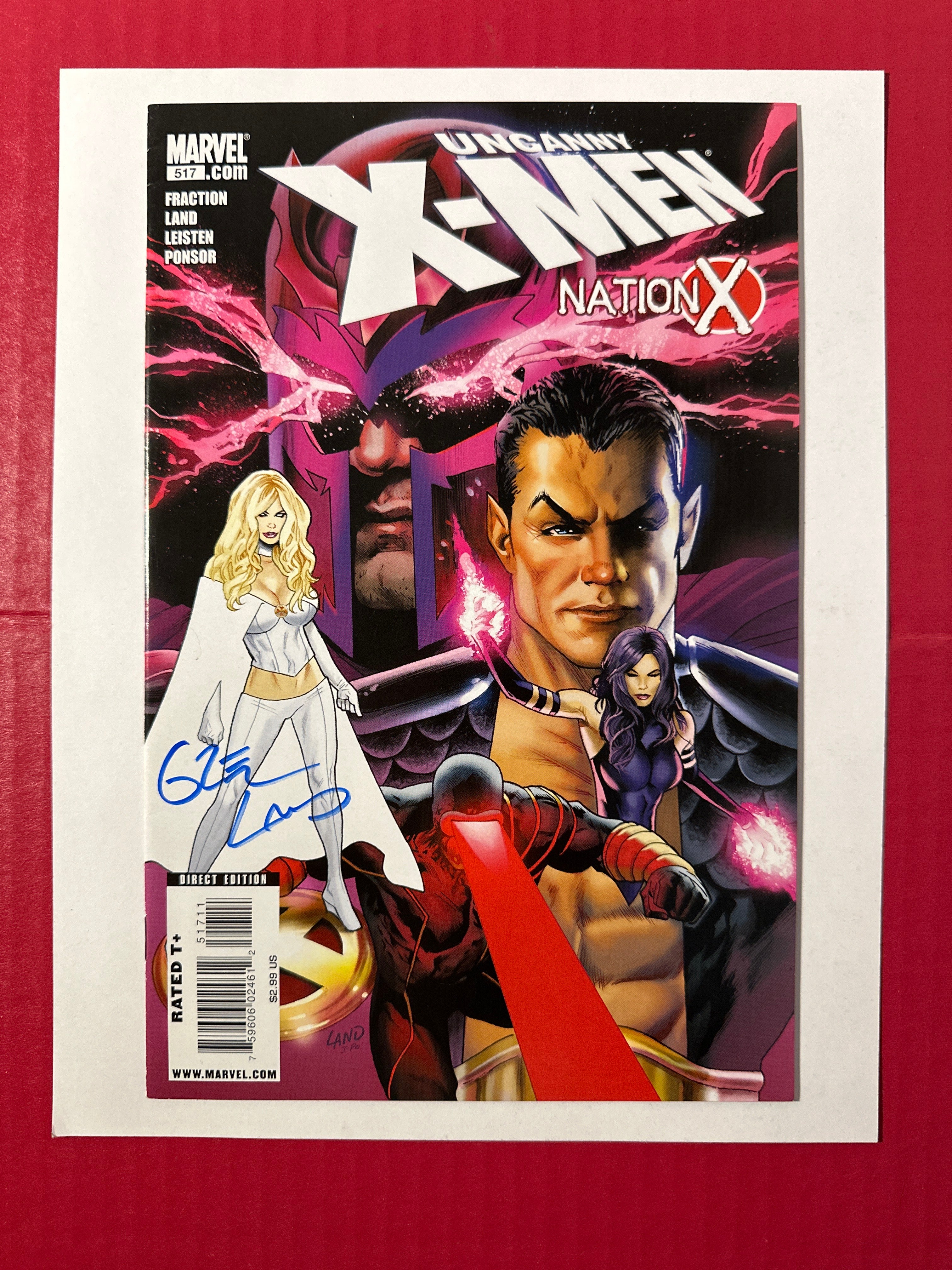 The Uncanny X-Men, Vol. 1 #517A (Marvel Comics 2009) Signed by Greg Land by Ugly Monkey Comics