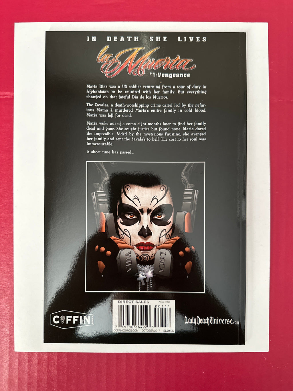 La Muerta: Vengeance #1A (Coffin Comics 2017) Sun Khamunaki Regular by Ugly Monkey Comics