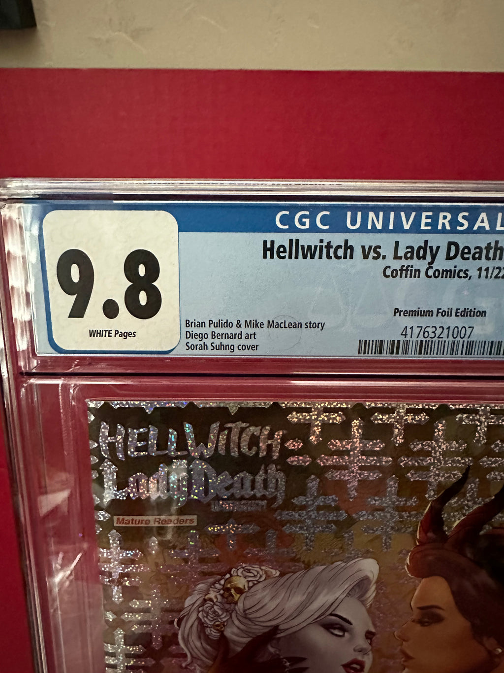Hellwitch vs. Lady Death: Wargasm #2 - Comic Shop Premium Foil Edition CGC 9.8 by Ugly Monkey Comics