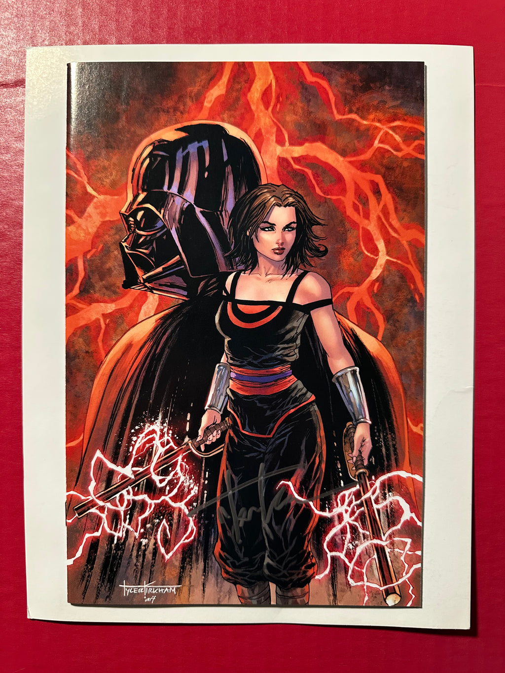 Star Wars: Crimson Reign #1 (2021) Virgin Variant Key First Appearance Signed by Tyler Kirkham by Ugly Monkey Comics