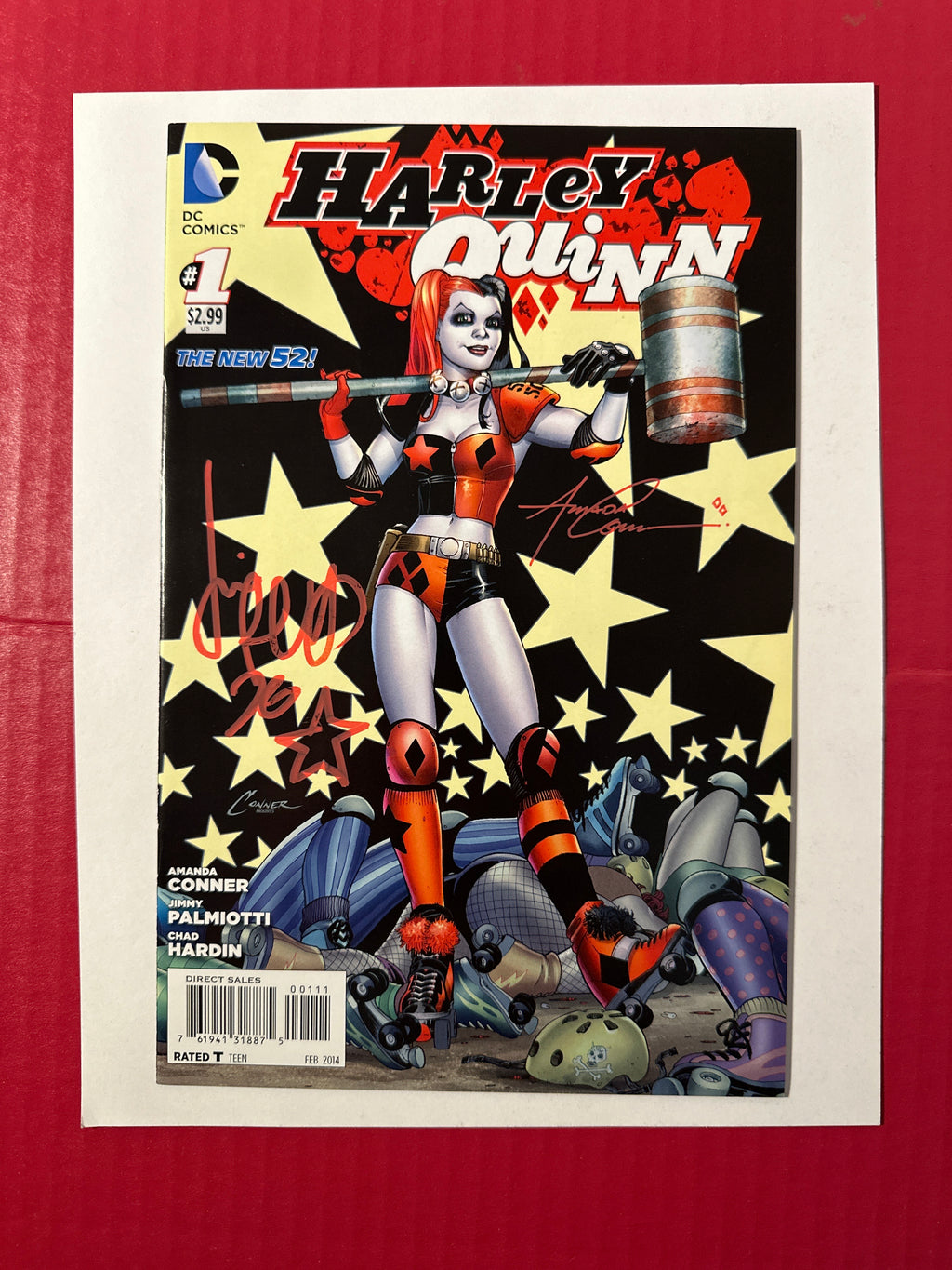 Harley Quinn, Vol. 2 #1A (DC Comics 2013) Double Signed Conner & Palmiotti by Ugly Monkey Comics