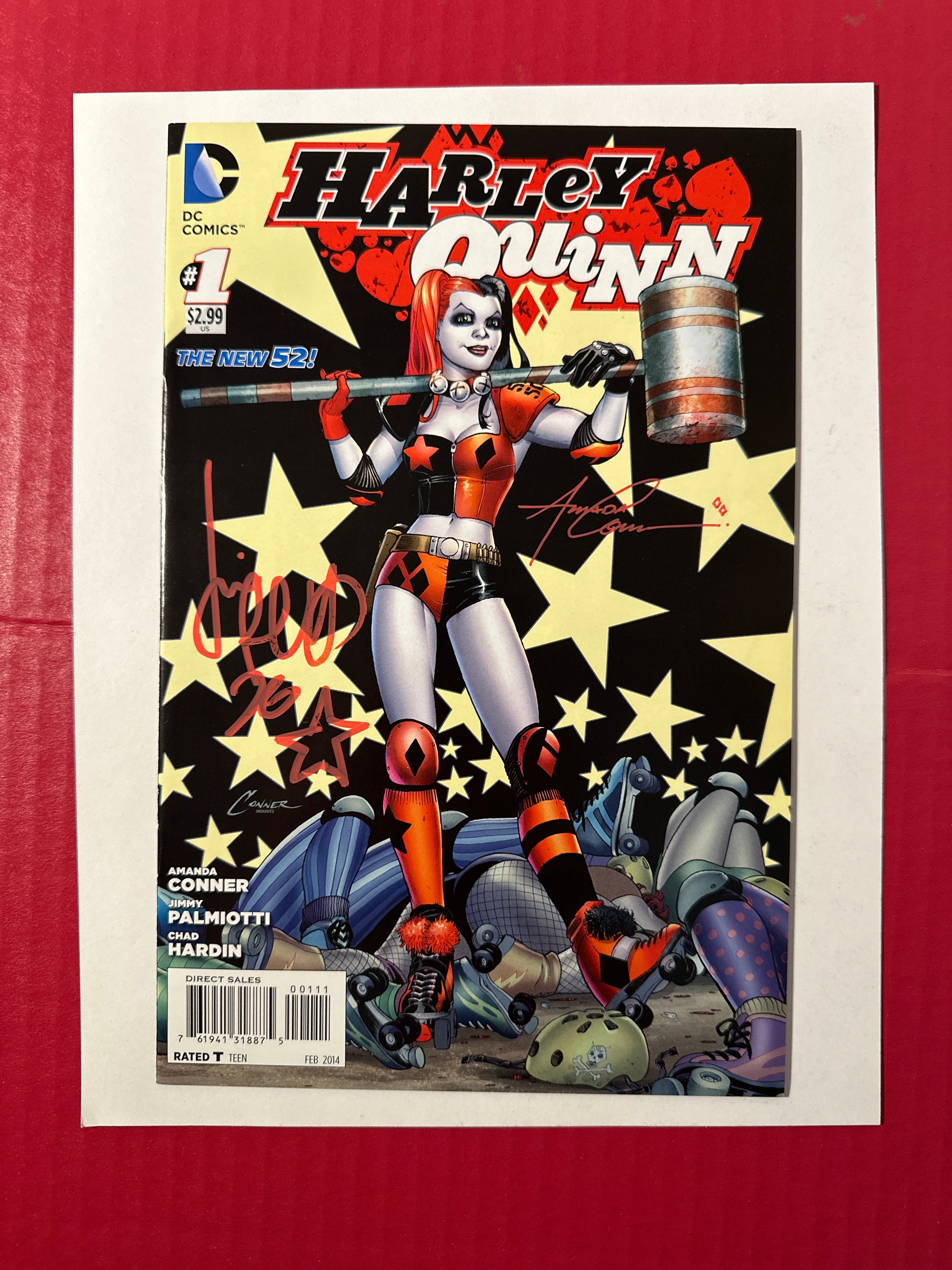 Harley Quinn, Vol. 2 #1A (DC Comics 2013) Double Signed Conner & Palmiotti by Ugly Monkey Comics