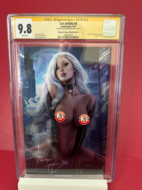 Con Artist #3 Virgin Risque Metal (Counterpoint 2013) CGC 9.8 Signed by Sun by Ugly Monkey Comics