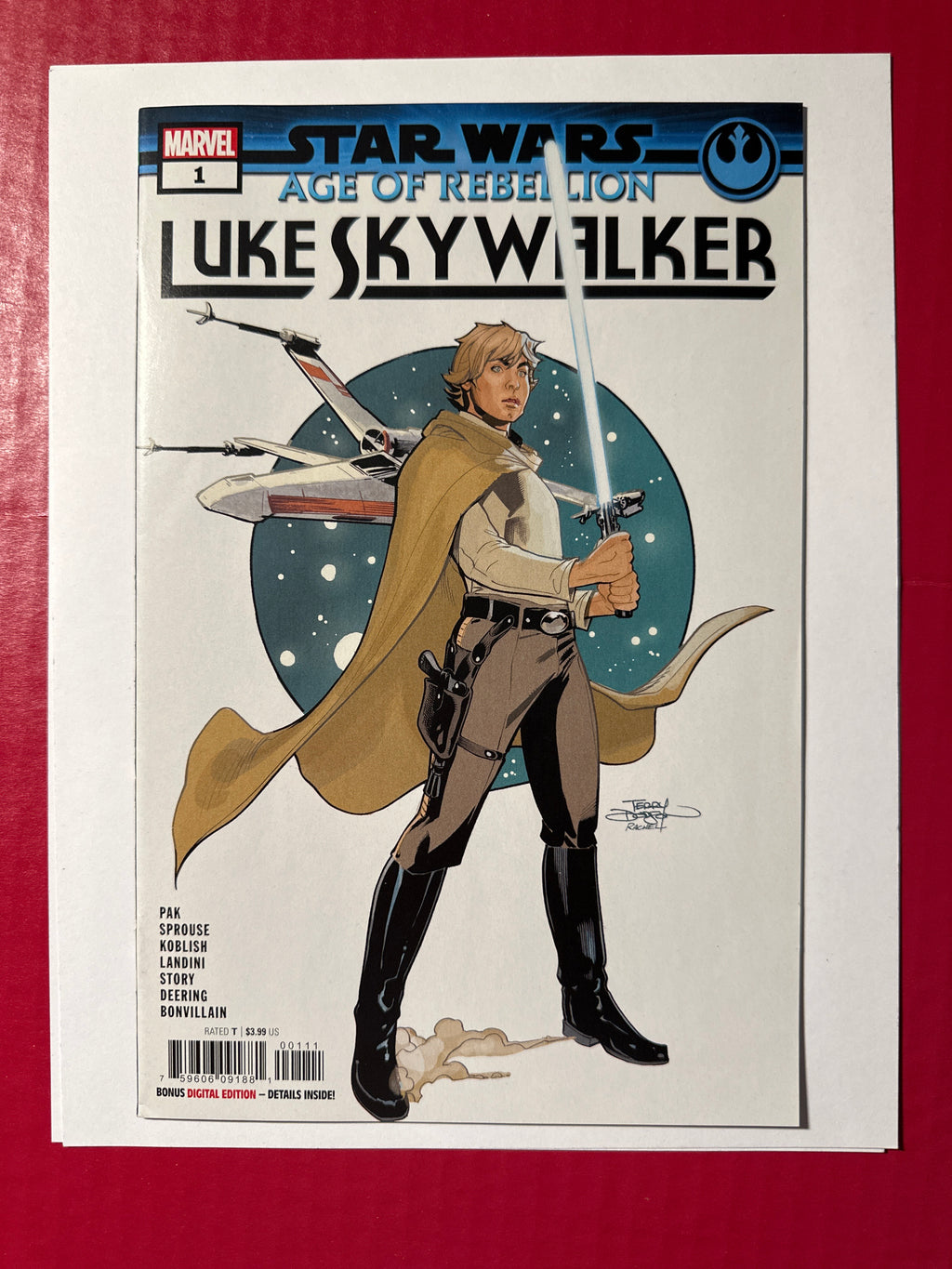 Star Wars Age of Rebellion Luke Skywalker 1A Marvel Comics 2019 by Ugly Monkey Comics