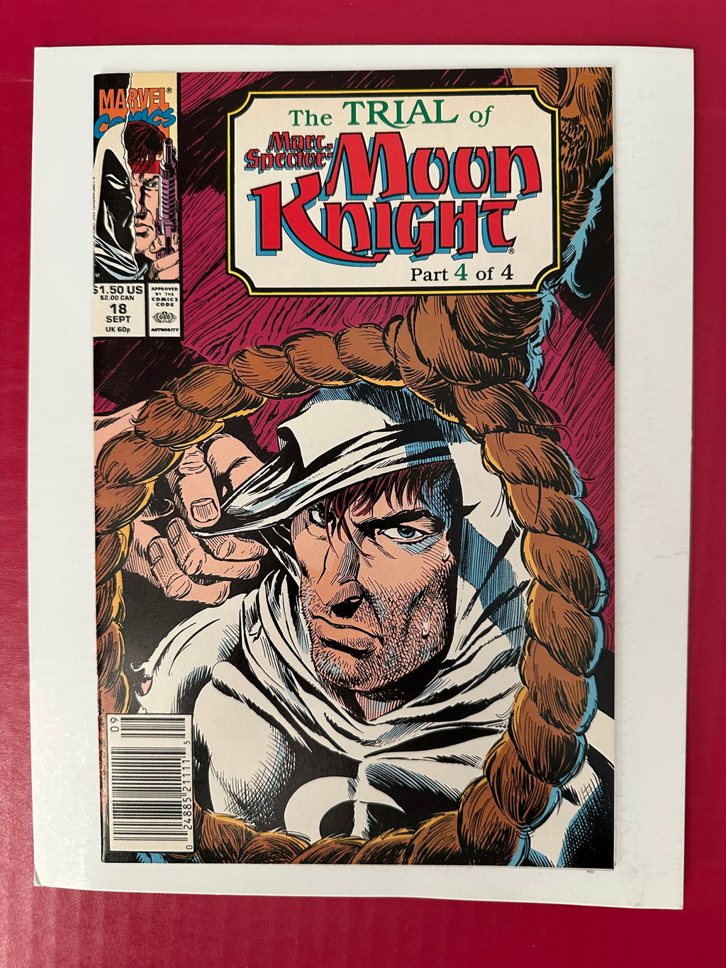 Marc Spector: Moon Knight #18 (1990) Newsstand by Ugly Monkey Comics