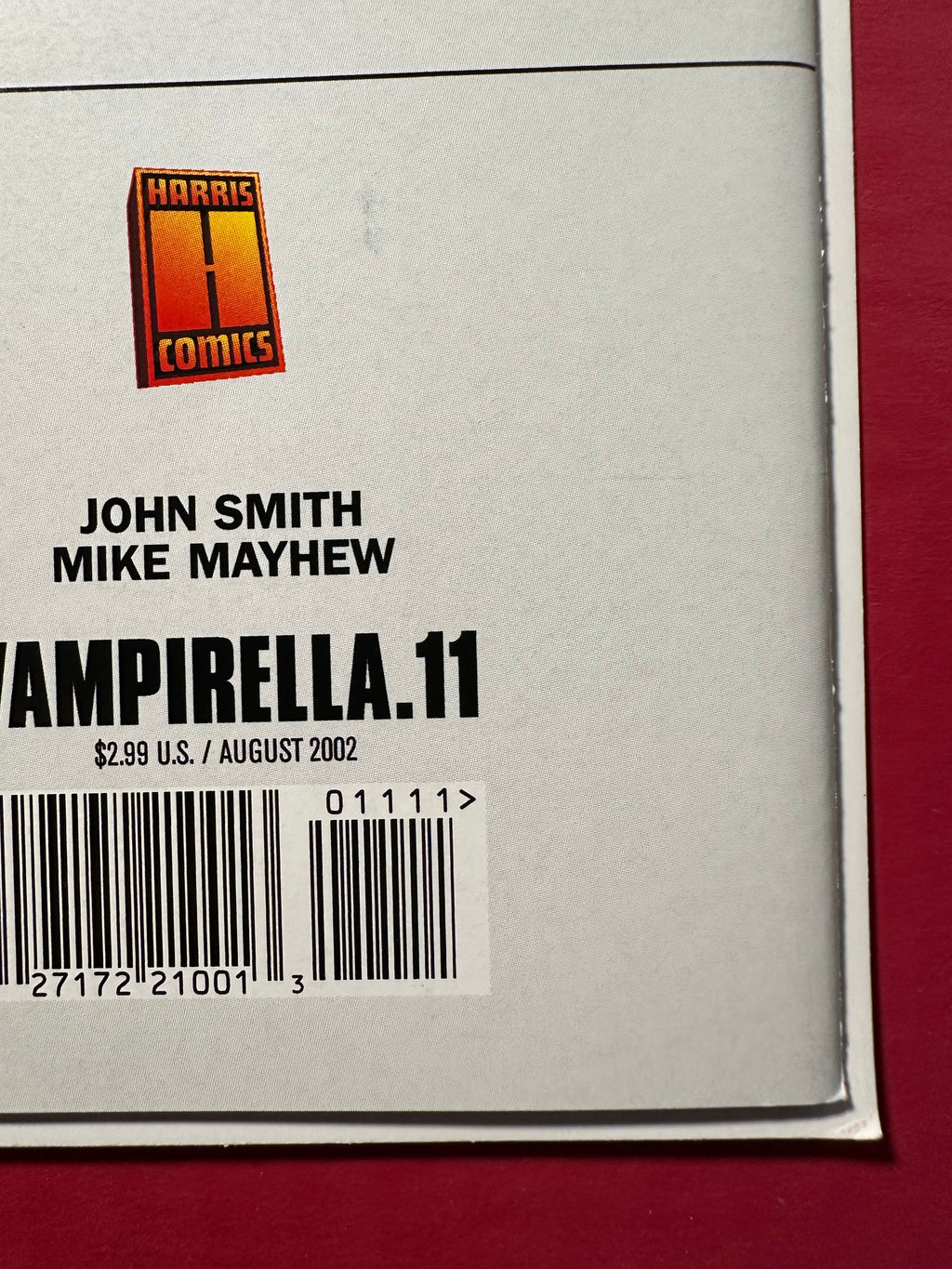 Vampirella, Vol. 3 #11 (2022) Signed by Cover Artist Mike Mayhew by Ugly Monkey Comics