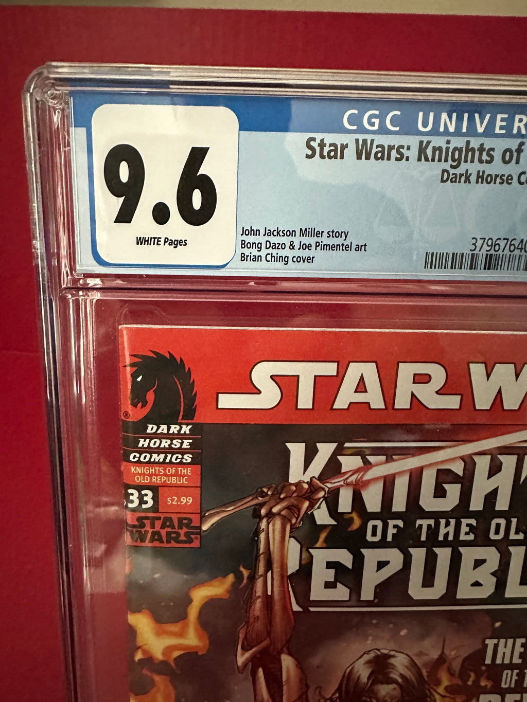 Star Wars Knights of the Old Republic (2008) #33 Graded CGC 9.6 KEY by Ugly Monkey Comics