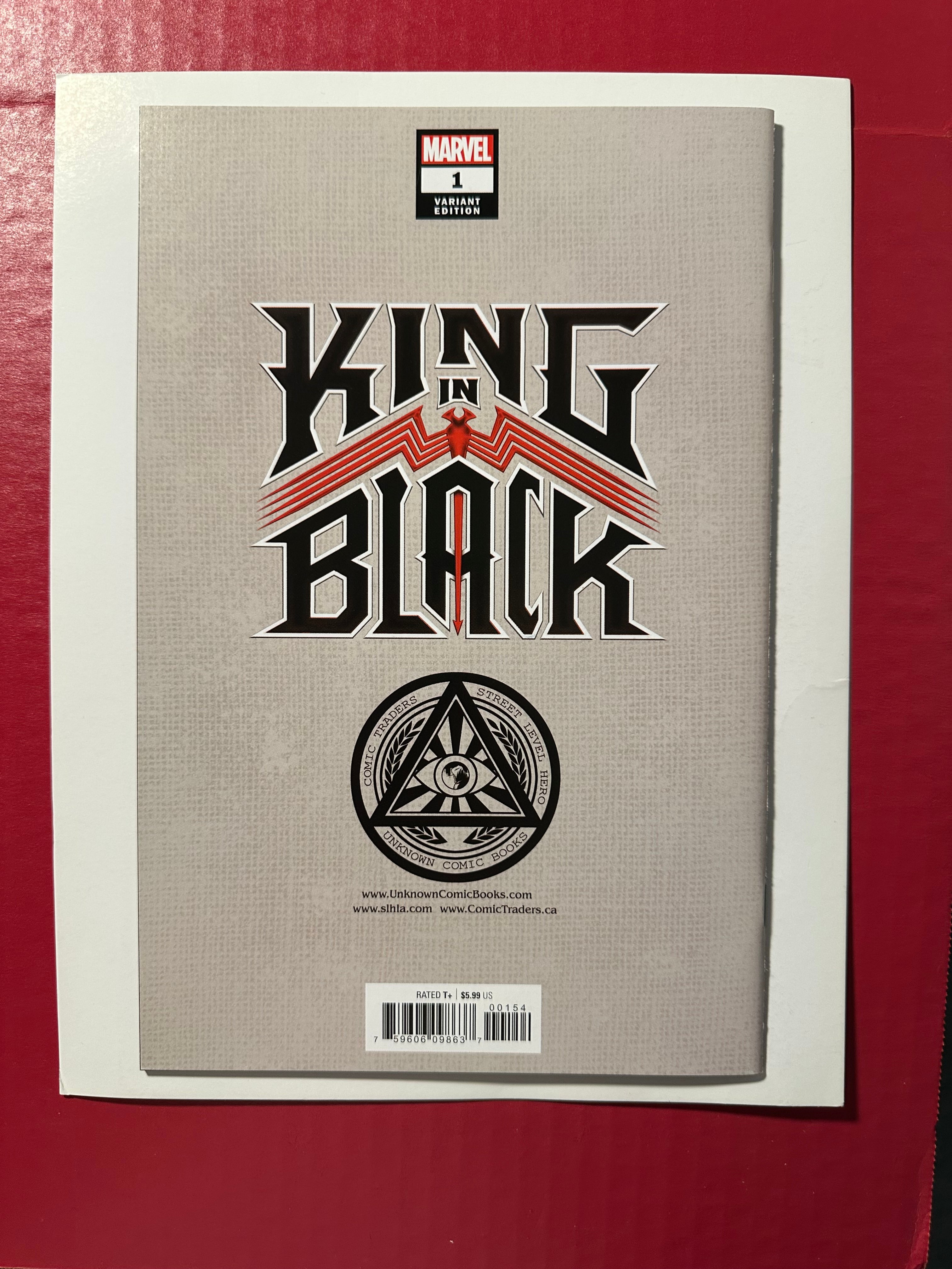King in Black #1 (2021) KEY Unknown Comics Variant Signed by Tyler Kirham