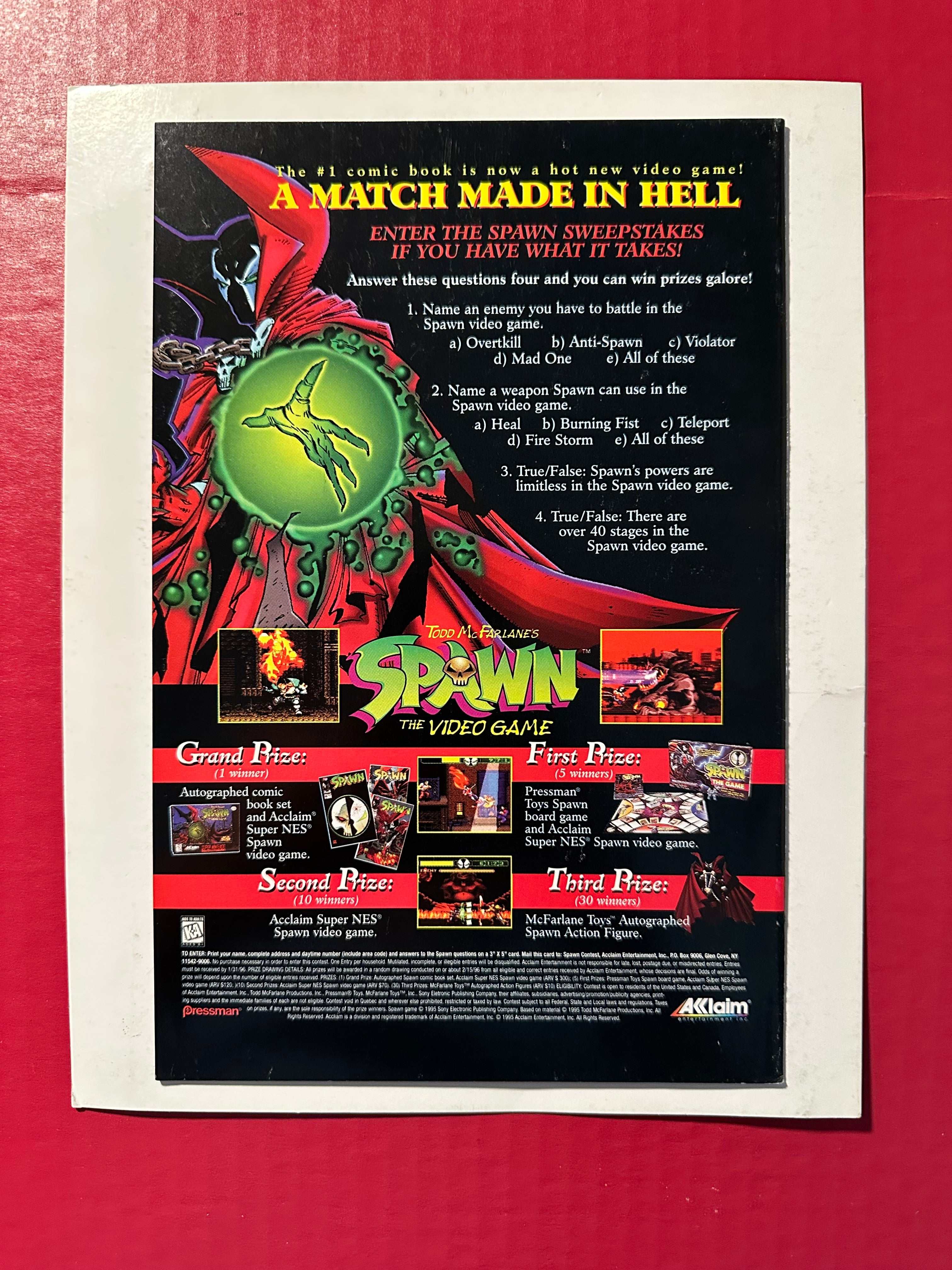 Spawn #40A (1996) Direct Edition by Ugly Monkey Comics