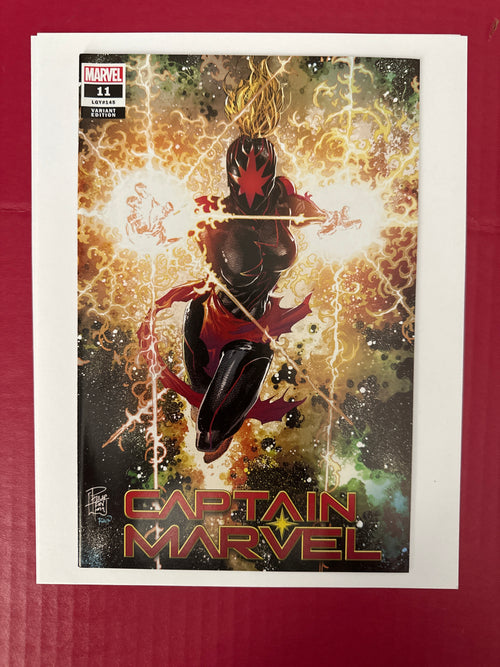 Captain Marvel, Vol. 11 #11C (Marvel Comics 2019) Tan Exclusive Variant by Ugly Monkey Comics