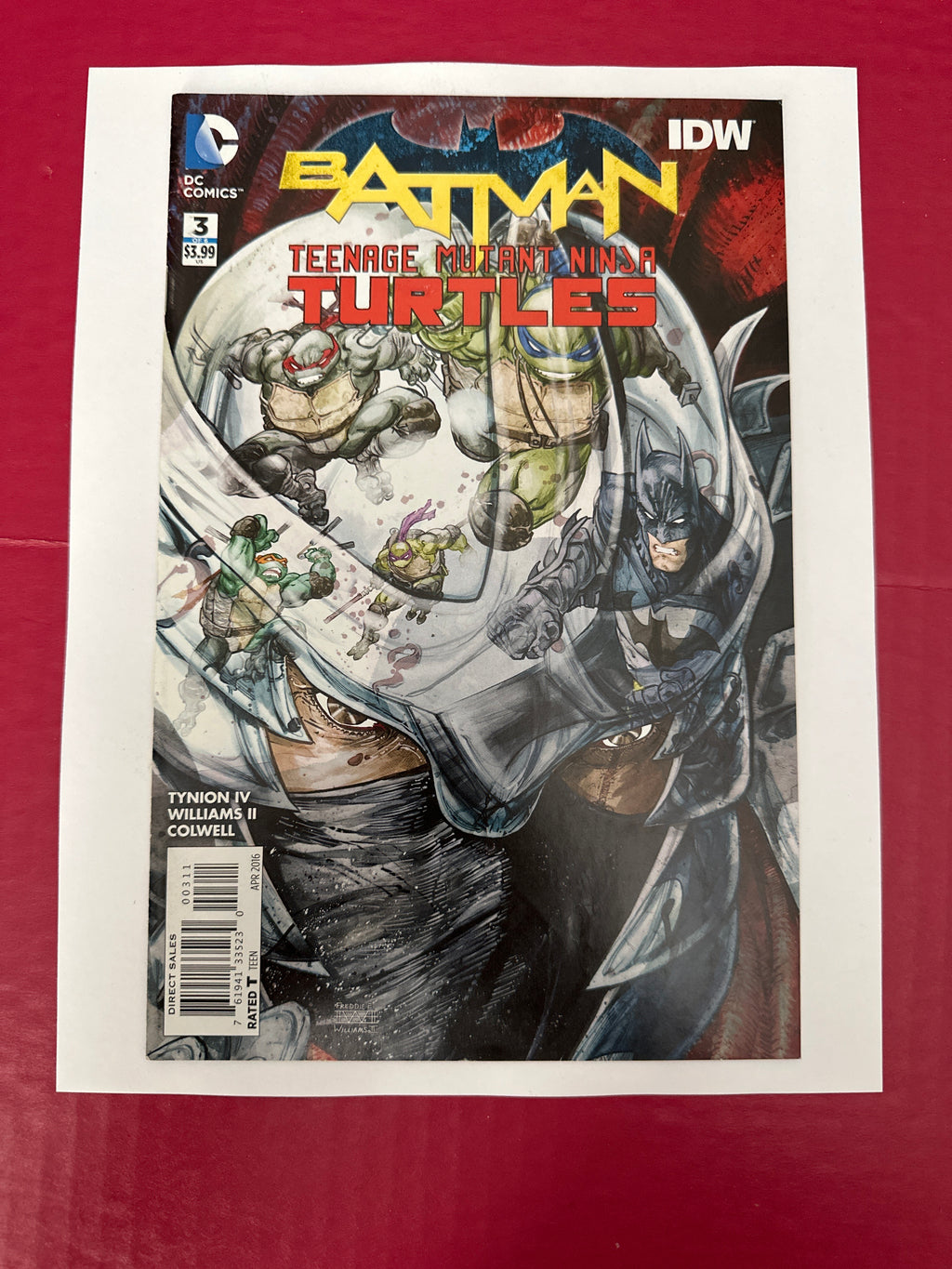 Batman / Teenage Mutant Ninja Turtles #3A (DC Comics 2016) by Ugly Monkey Comics