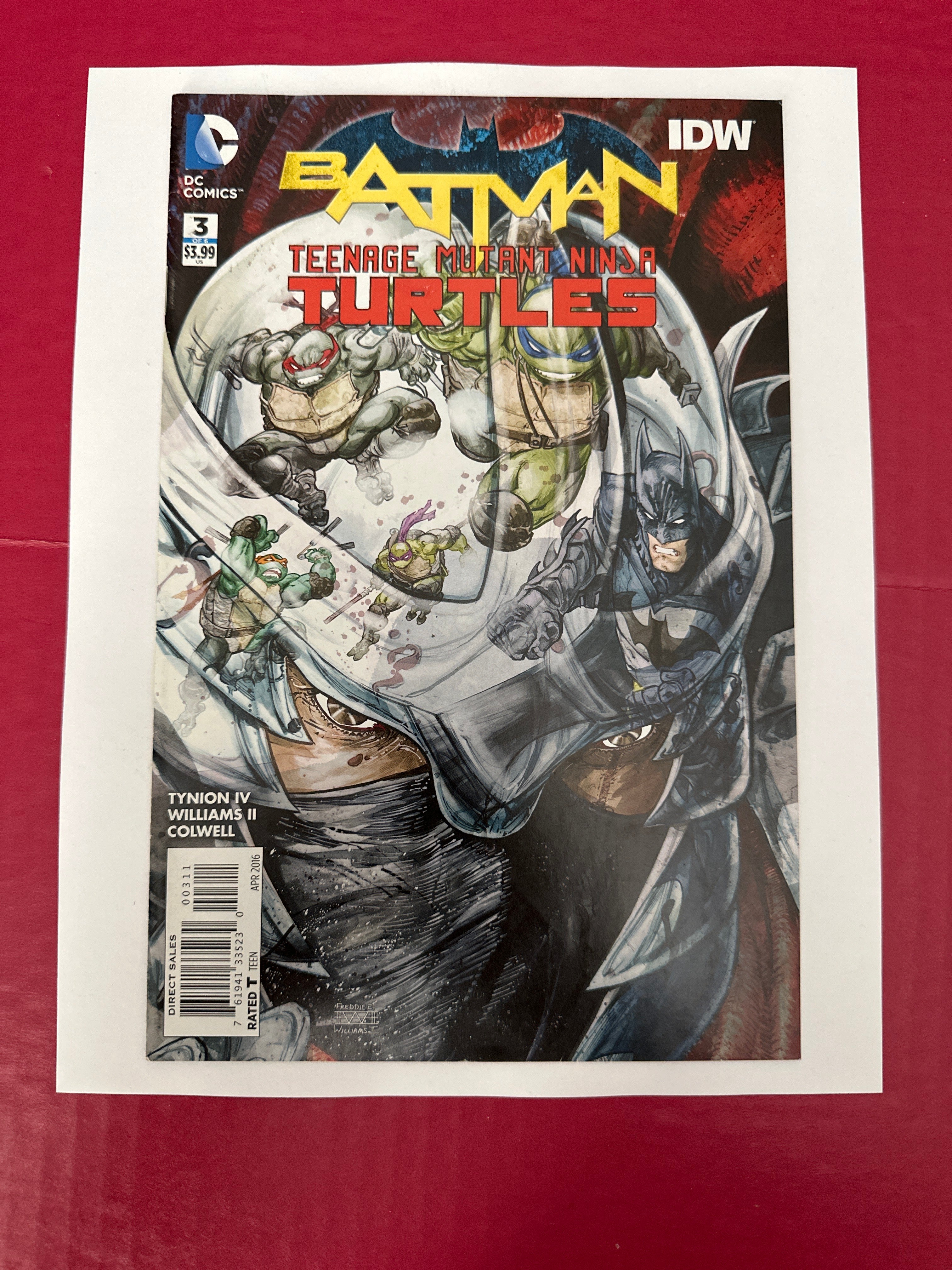 Batman / Teenage Mutant Ninja Turtles #3A (DC Comics 2016) by Ugly Monkey Comics