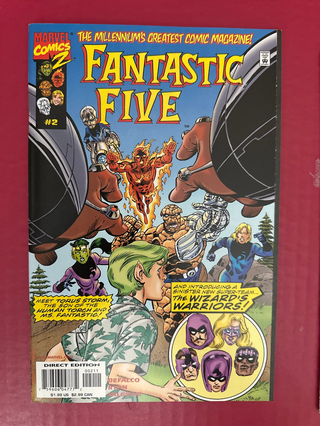 Lot of 3 Fantastic Five Comics #2, 3, 4 (Marvel Comics 1999) by Ugly Monkey Comics