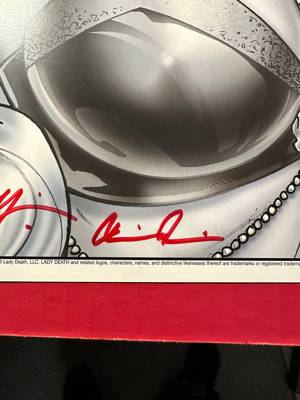 Lady Death: Echoes Sorah Suhng Silver Chase Variant 11x17 Poster Signed by Sorah Suhng and Brian Pulido by Ugly Monkey Comics