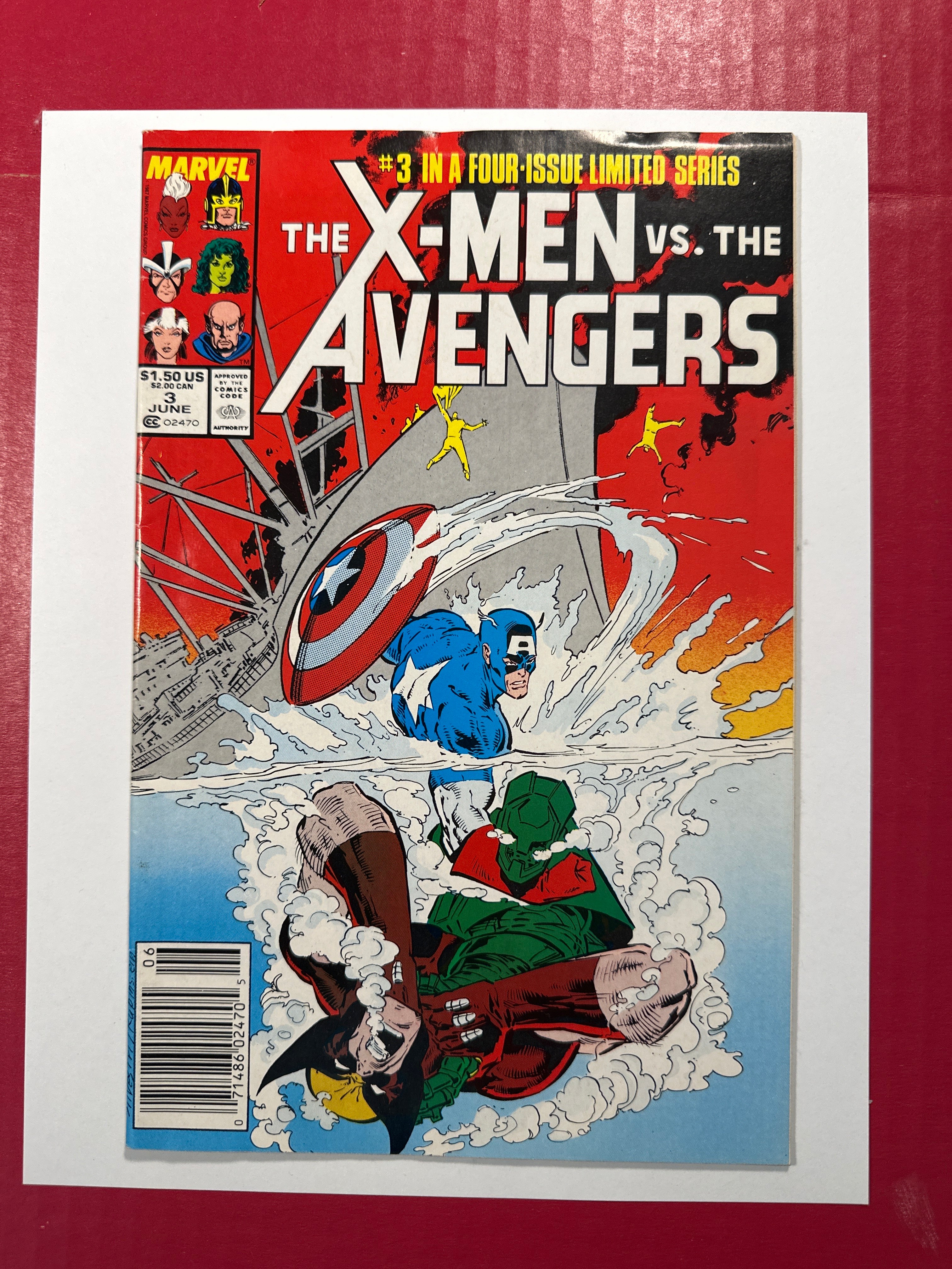X-Men vs. Avengers #3 (Marvel Comics 1987) Newsstand Edition by Ugly Monkey Comics