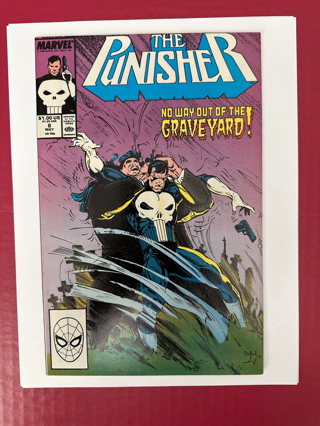 The Punisher Vol 2 8A 1988 Comic Book Cover Art Whilce Portacio by Ugly Monkey Comics