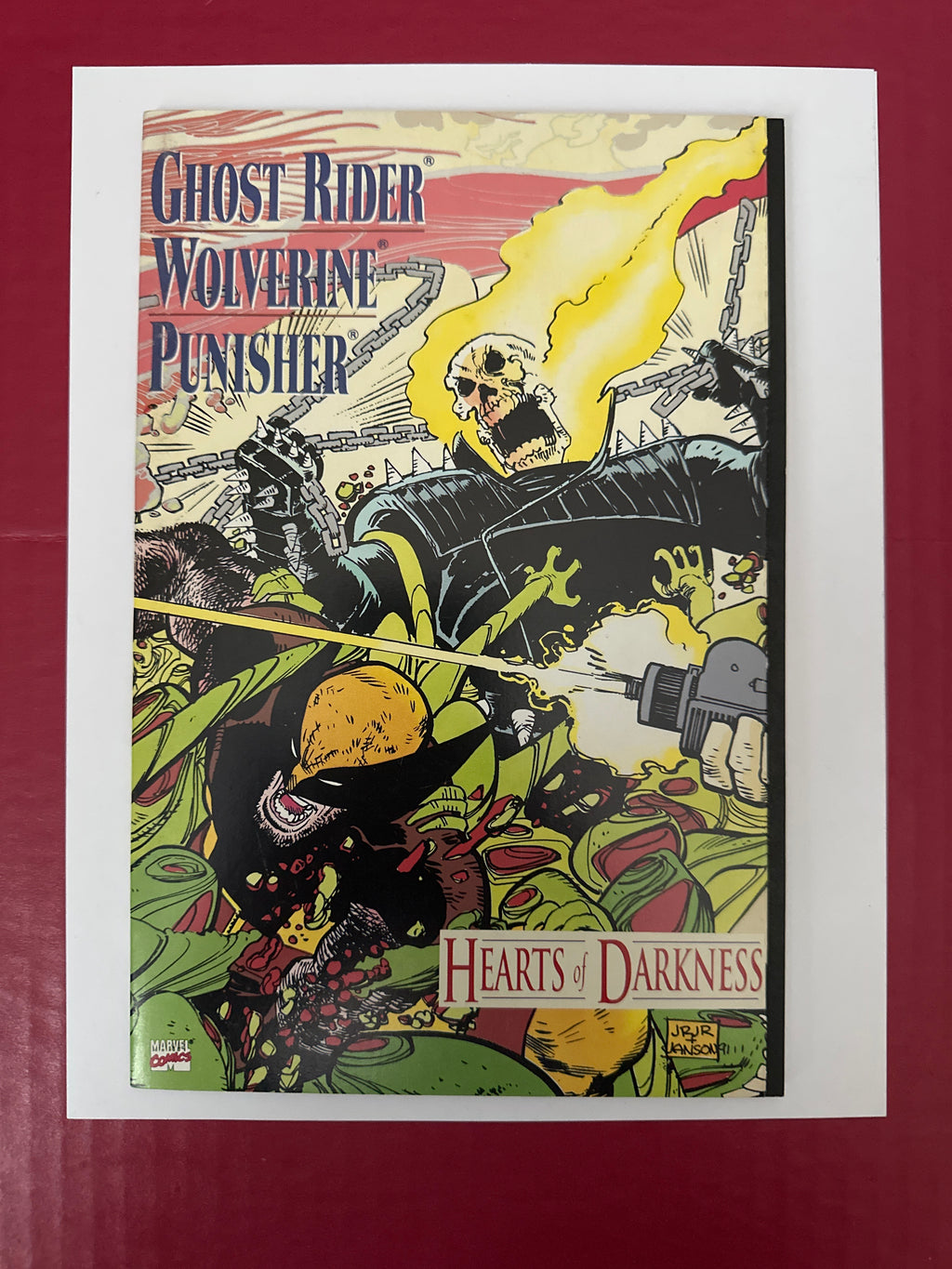 Ghost Rider Wolverine Punisher Hearts Of Darkness 1A 1991 Comic Edition by Ugly Monkey Comics