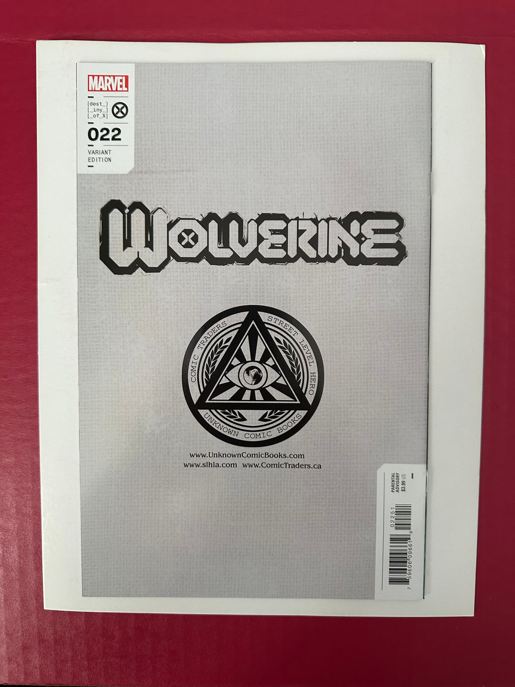 Wolverine, Vol. 7 #22E (2022) Ivan Tao Virgin Cover
