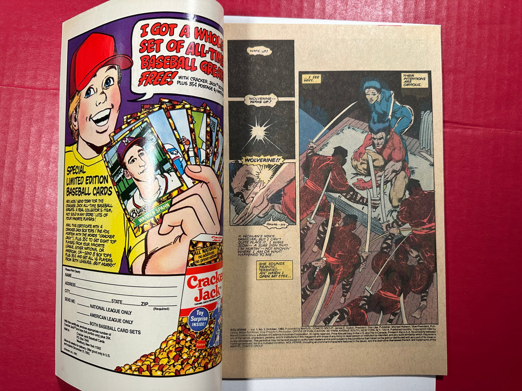 Wolverine, Vol. 1 #2 (Marvel 1982) Signed by Chris Claremont 1st full app. Yukio by Ugly Monkey Comics