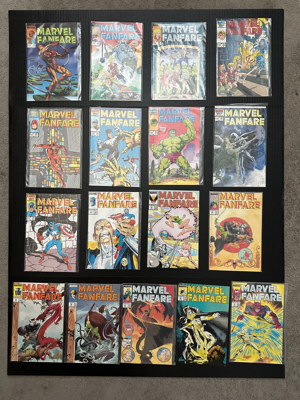 Lot of 33 Marvel Fanfare comics (1982 - 1988) 3 Key Issues by Ugly Monkey Comics