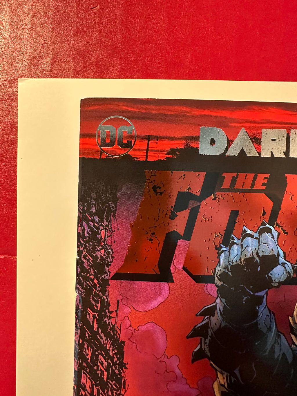 Dark Days: The Forge #1 (2017) Regular Jim Lee & Scott Williams Metal Foil Cover Key Signed by Ugly Monkey Comics