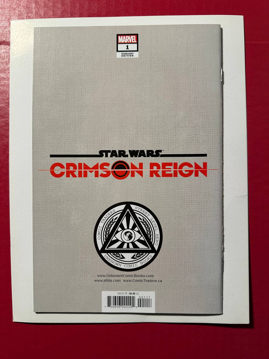 Star Wars: Crimson Reign #1 (2021) Virgin Variant Key First Appearance Signed by Tyler Kirkham by Ugly Monkey Comics