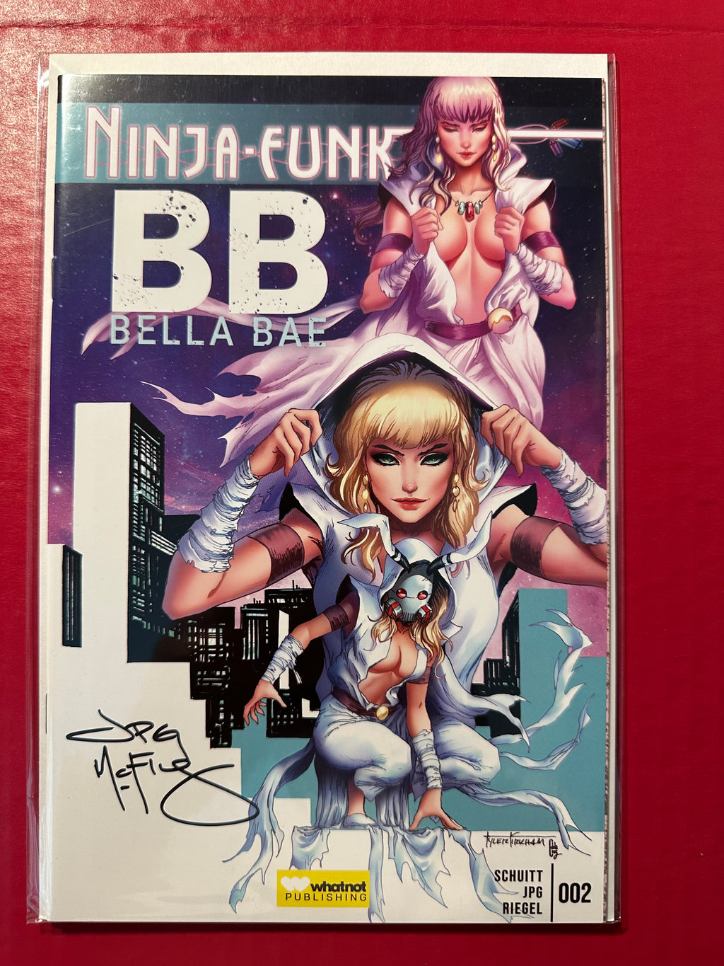 Ninja Funk #2 (2022) Signed by Writer JPG Mcfly with COA by Ugly Monkey Comics