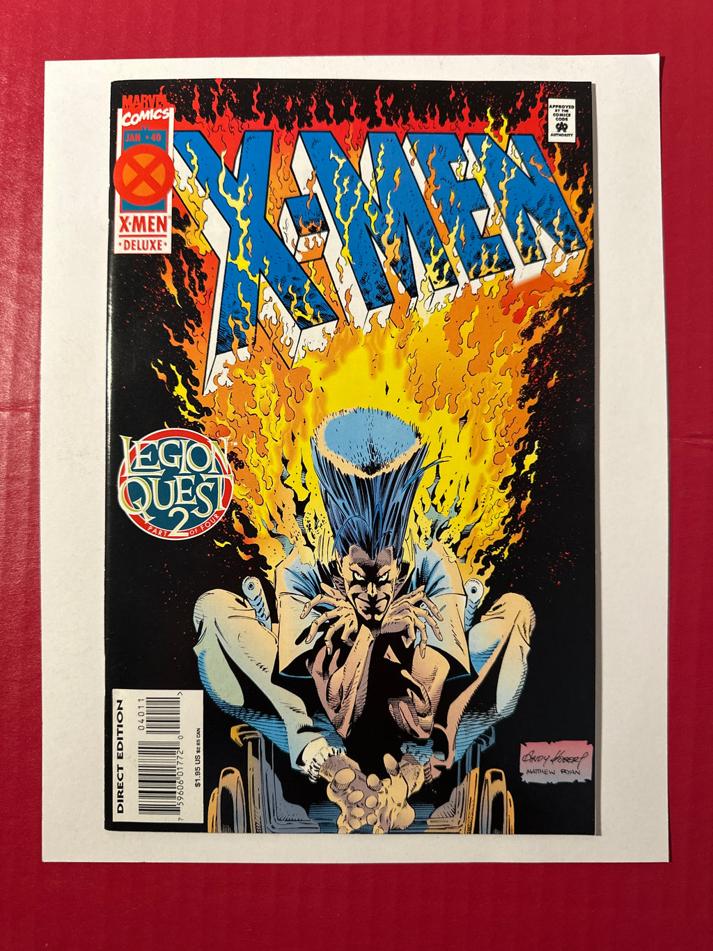 X-Men, Vol. 1 #40B (Marvel Comics 1994) Deluxe Direct Edition by Ugly Monkey Comics