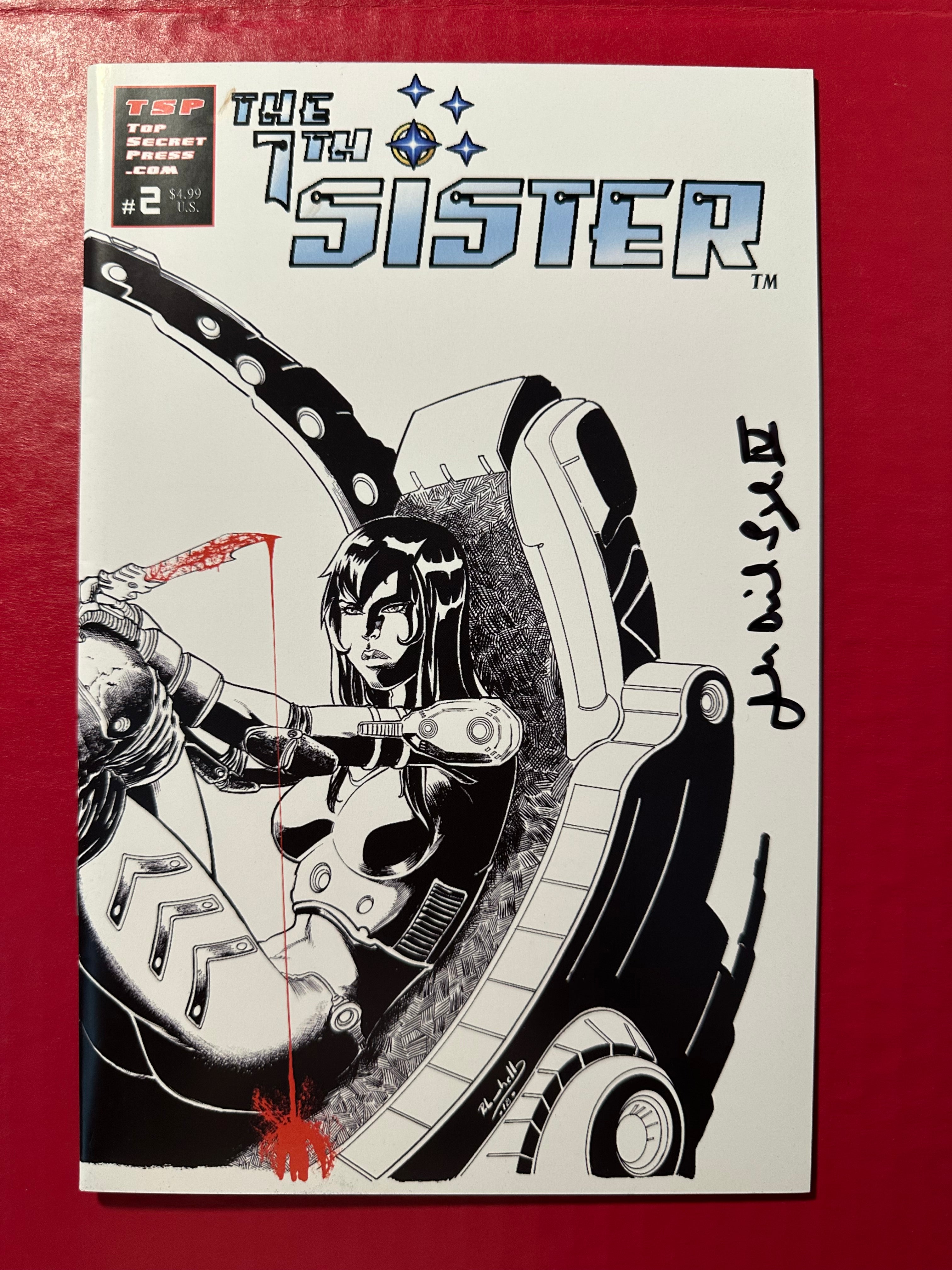 The 7th Sister #2B (2018) Rafael Lanhellas Cover Signed by Daniel Taylor IV