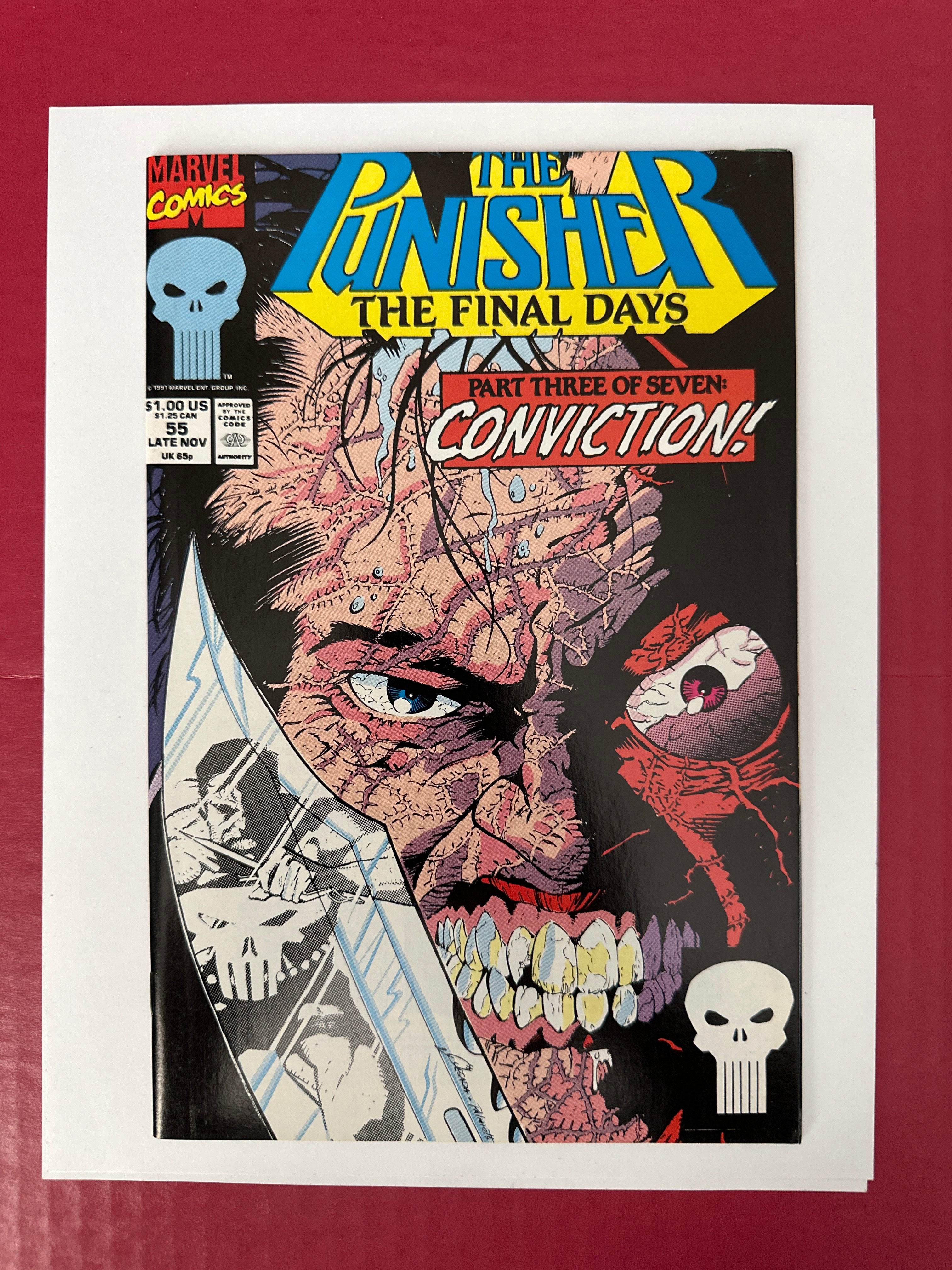 Punisher Vol 2 55A 1991 First Published Cover By Joe Quesada Marvel Comics by Ugly Monkey Comics
