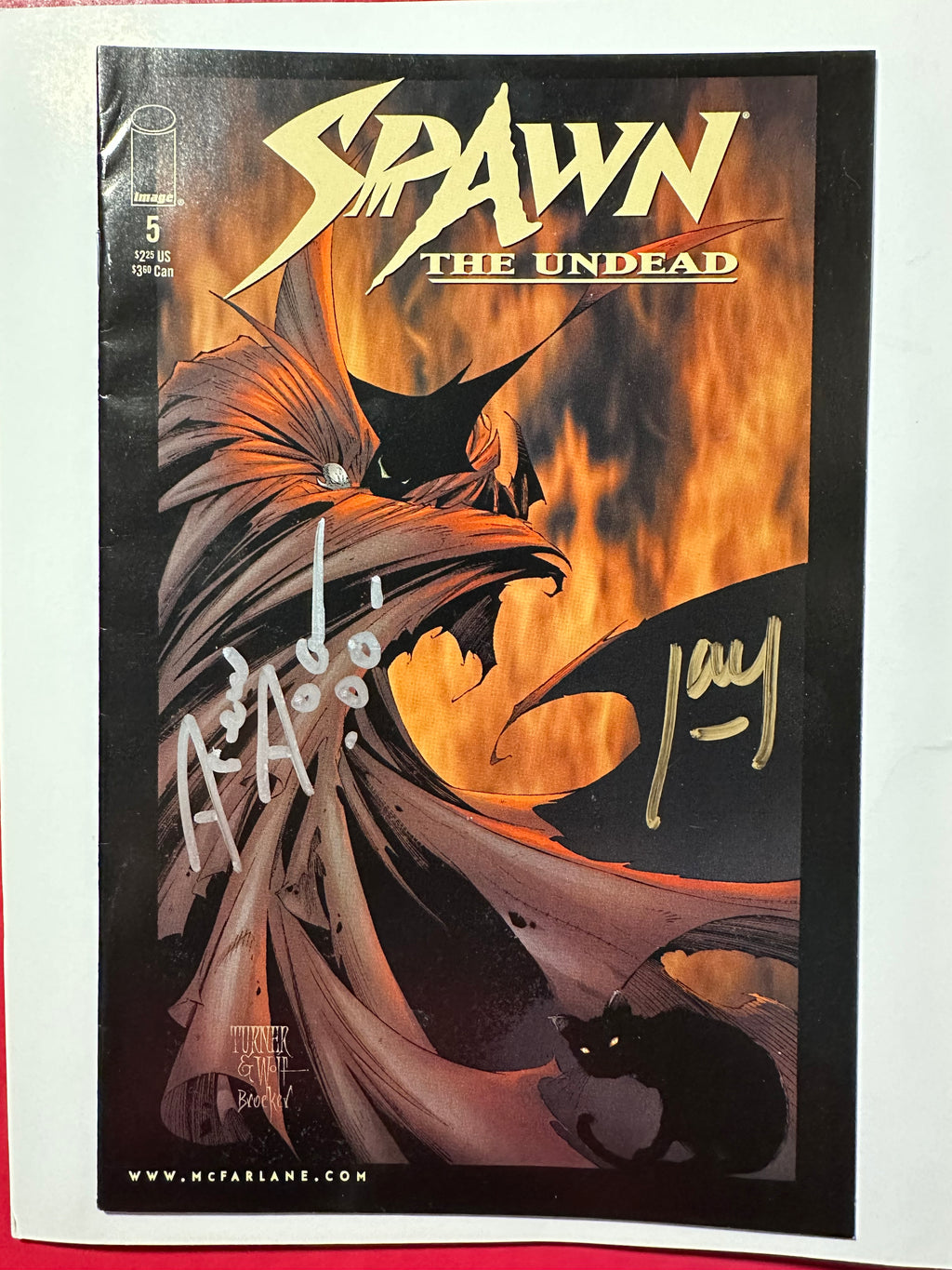 Spawn: The Undead #5 (1999) Double Signed by Ugly Monkey Comics