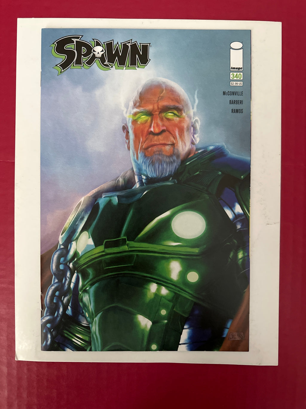 Spawn #340A (2023) Origin & 2nd cameo app. Cataclysm, 1st cameo app. Korvox by Ugly Monkey Comics
