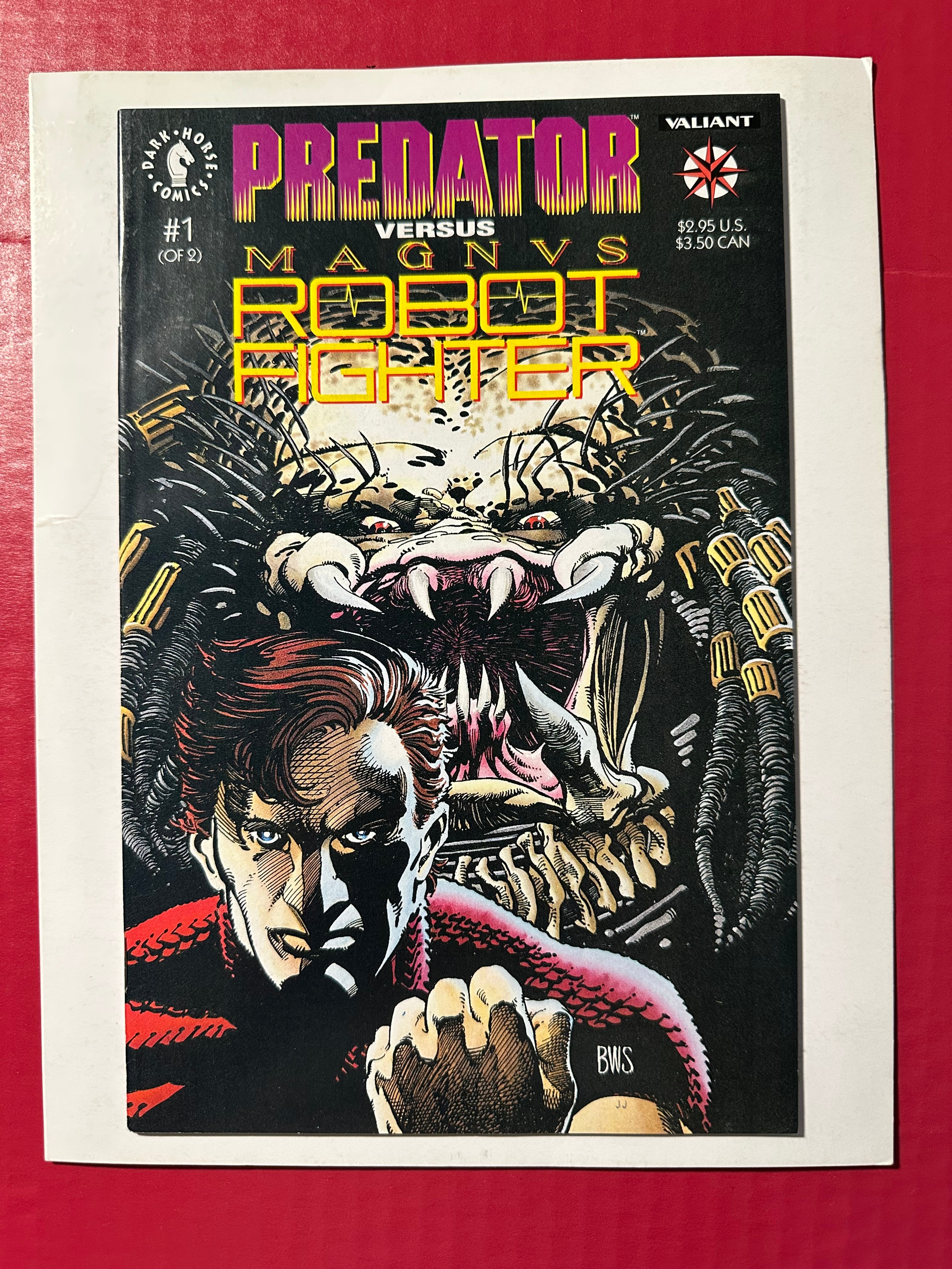 Predator versus Magnus, Robot Fighter #1A (1992) Cvr A Windsor-Smith by Ugly Monkey Comics
