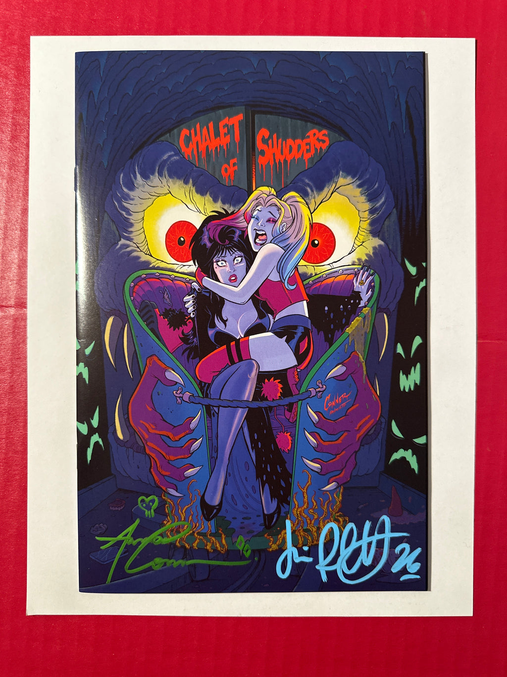 Harley Quinn X Elvira Amanda Conner Incentive Virgin Variant (1:50) by Ugly Monkey Comics